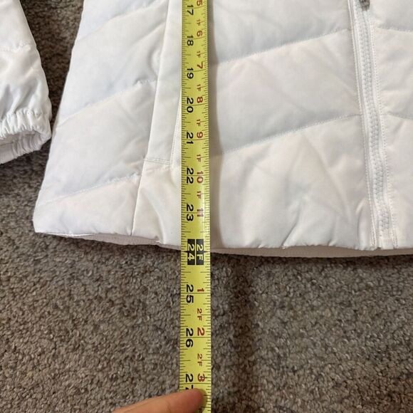 NWT Eddie Bauer Womens White Jacket Down Highland Snow Puffer Soft Shell Ski‎ XS - Picture 7 of 16
